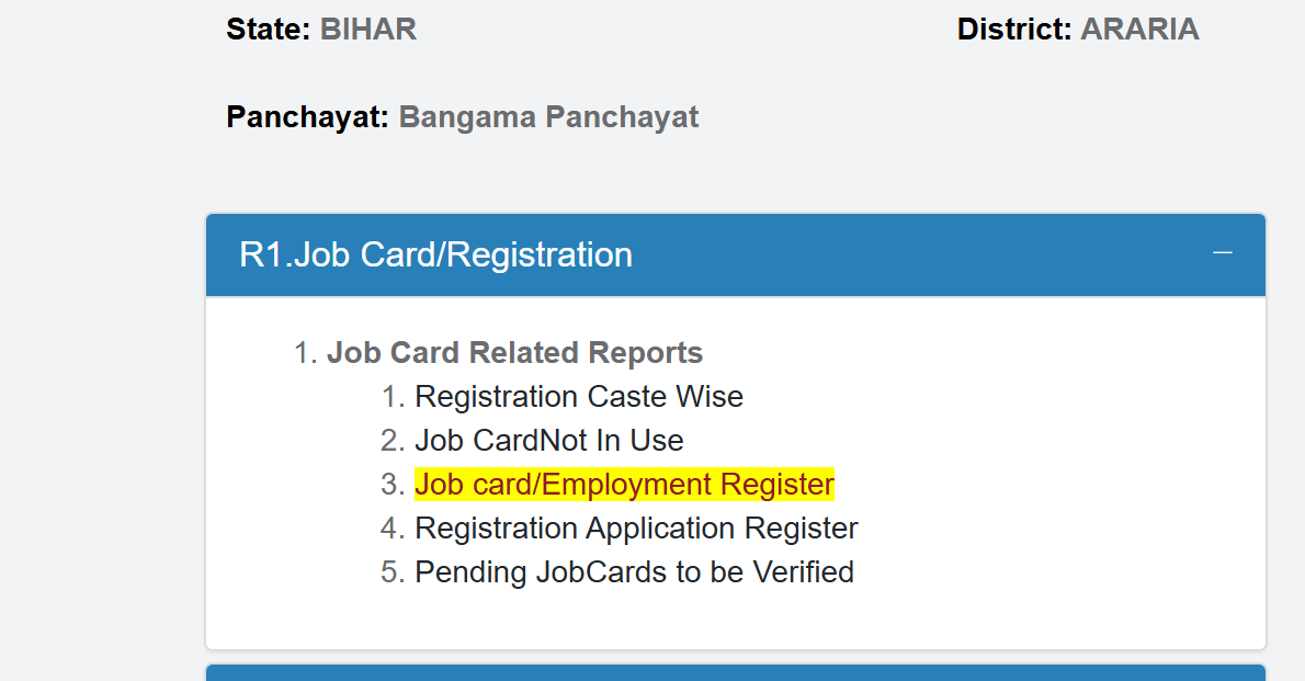 Employment Register