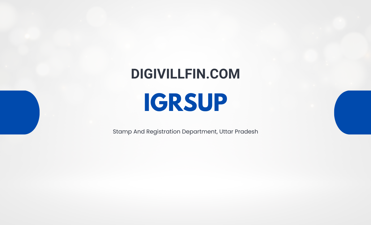 IGRSUP - Stamp And Registration Department, Uttar Pradesh