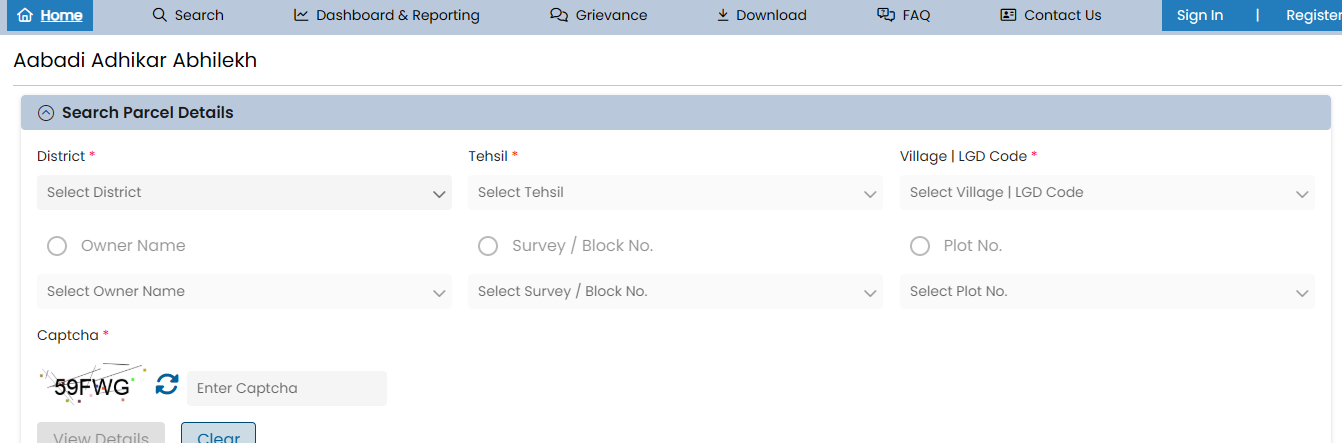 See Aabadi Adhikar Abhilekh